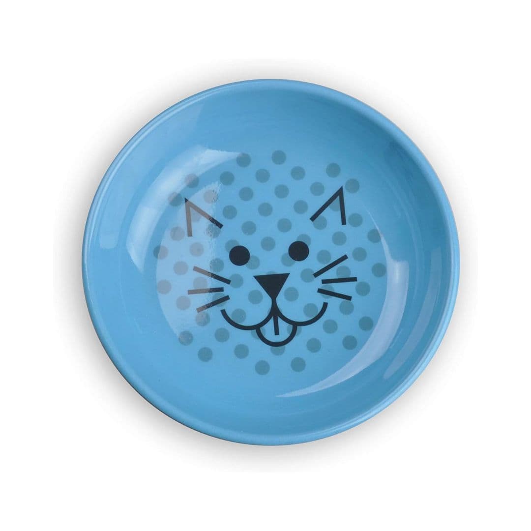 Van Ness Pets EcoWare Whisker-Friendly Cat Bowl, Blue Van Ness Pets EcoWare Whisker-Friendly Cat Bowl, Blue