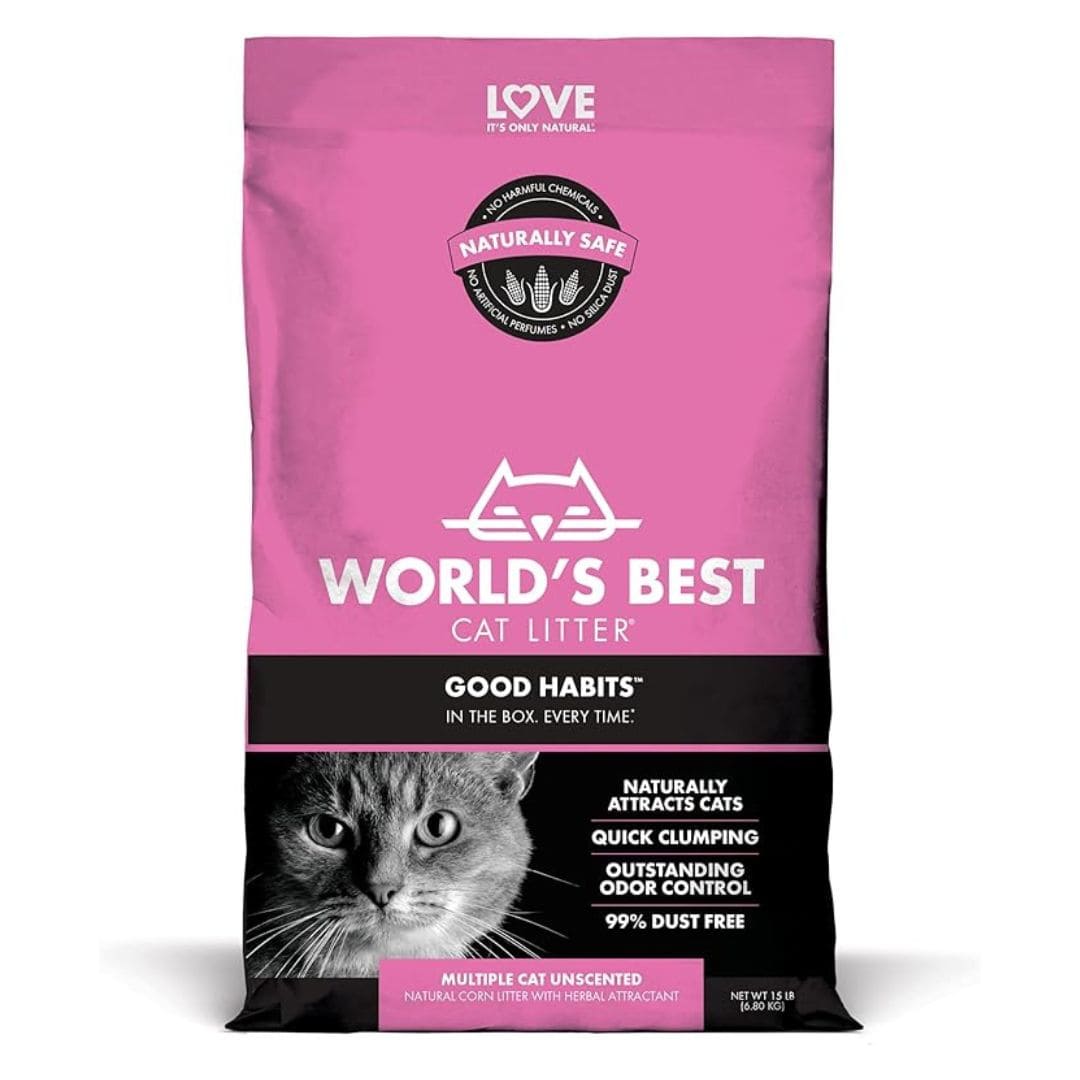 WORLD'S BEST CAT LITTER Good Habits Attractant Cat Litter