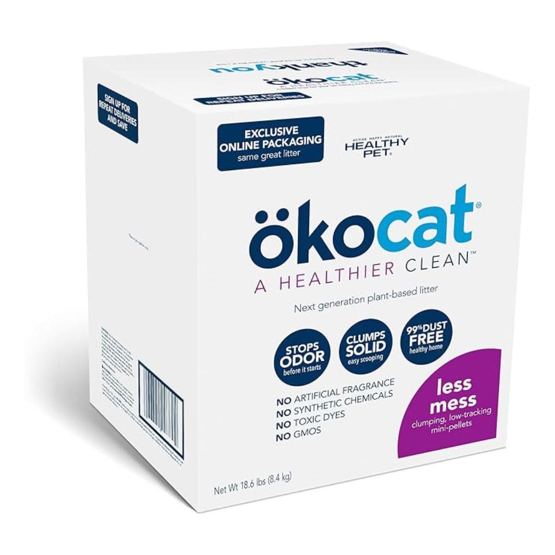 ökocat Less Mess Natural Wood Clumping Cat Litter