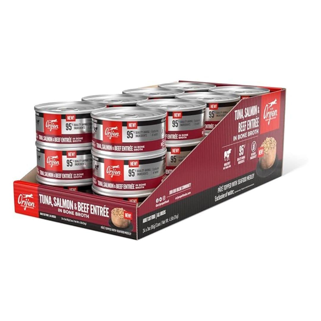 ORIJEN Tuna, Salmon and Beef Entree Adult Wet Cat Food