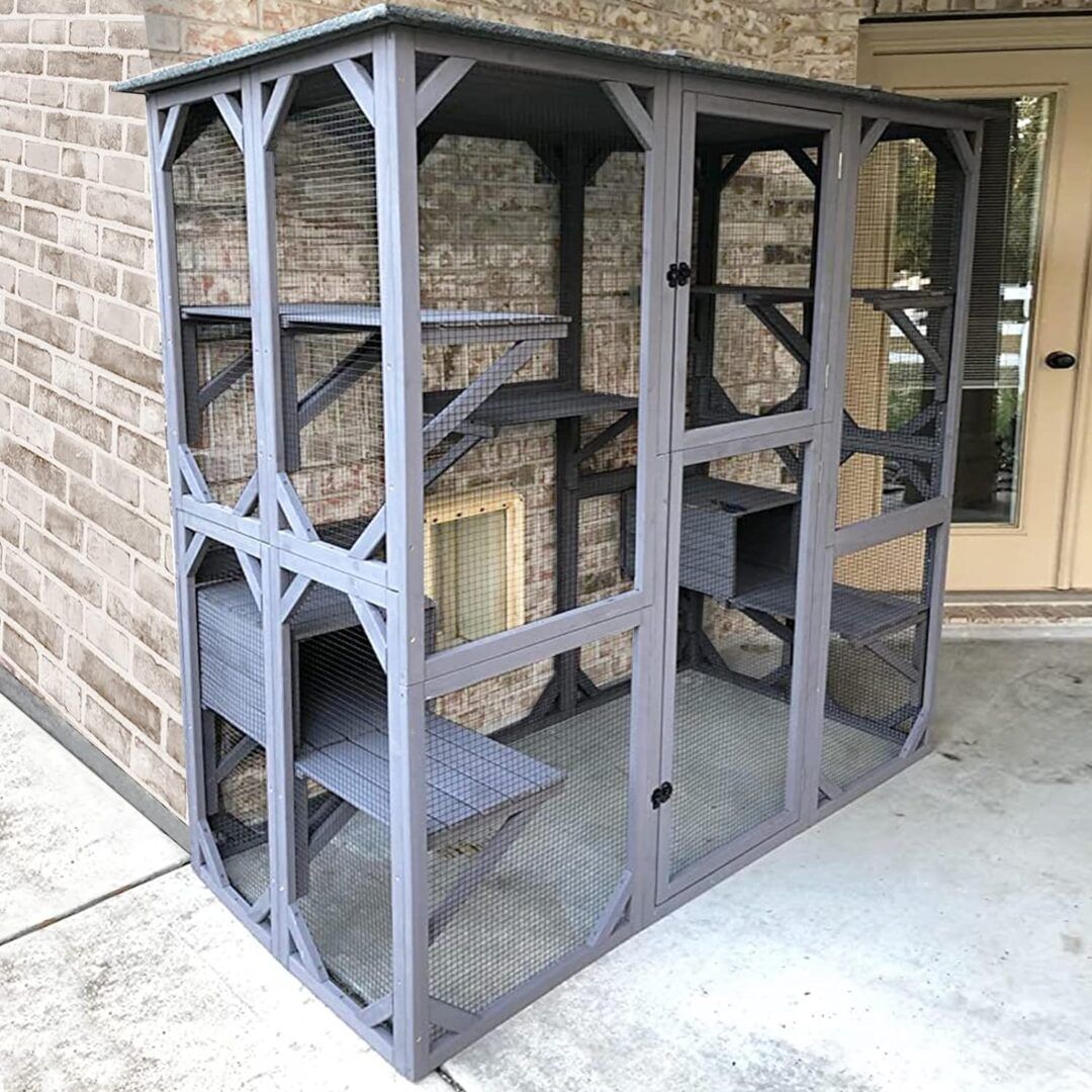 Aivituvin Outdoor Cat Enclosure Large Kitten Cage