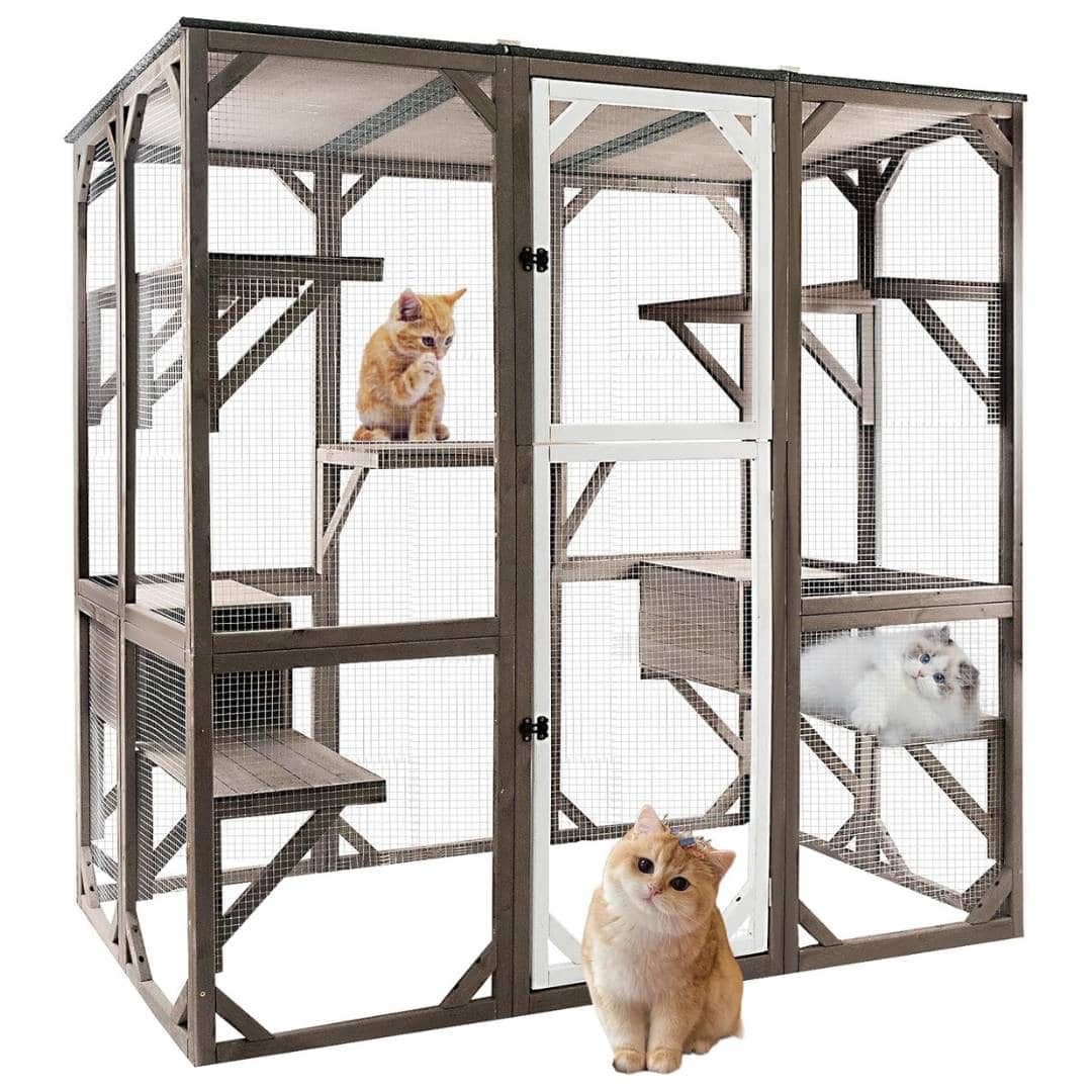 Gowoodhut Deluxe Catio Outdoor Cat Enclosure